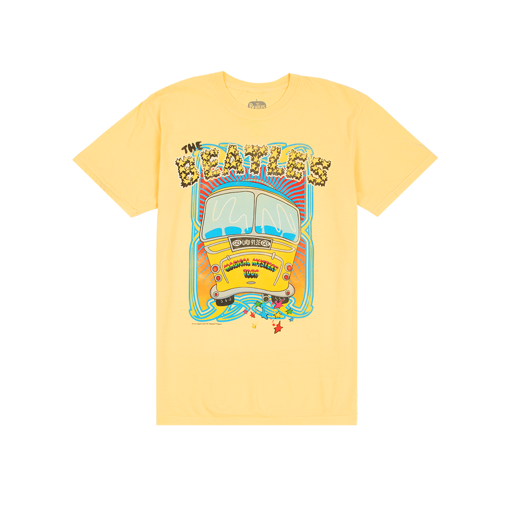 Magical Mystery Tour Bus Yellow T-Shirt