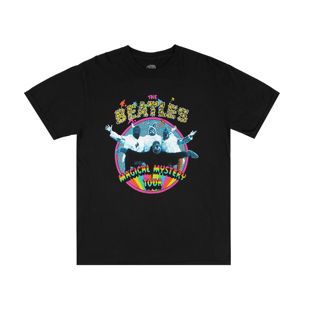 T-Shirt The Beatles American Tour 1964 - Officiel - Noir - Homme Unisexe - Coton Doux