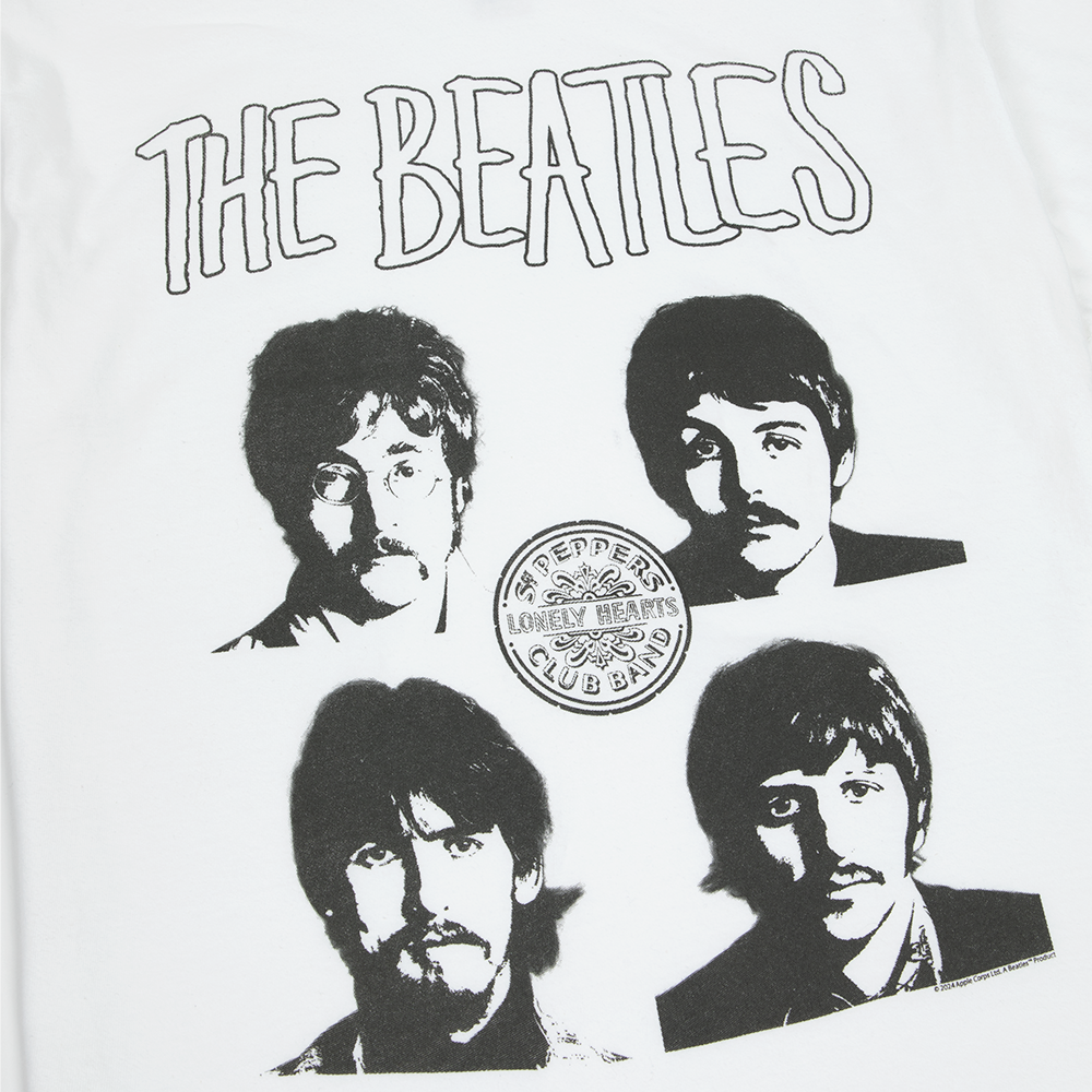 Sgt. Pepper Illustration White T-Shirt Detail