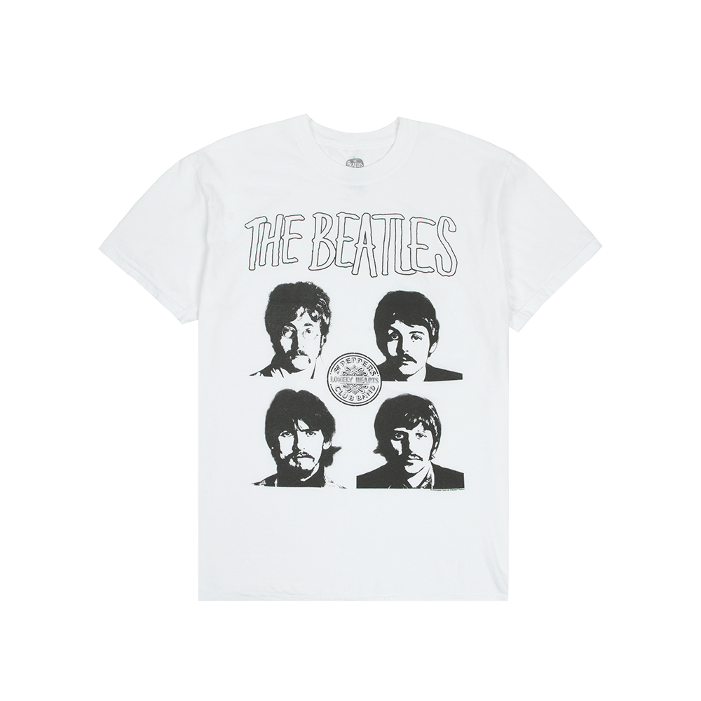 Sgt. Pepper Illustration White T-Shirt