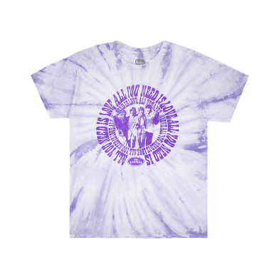 Purple Tie Dye All You Need is Love T-Shirt