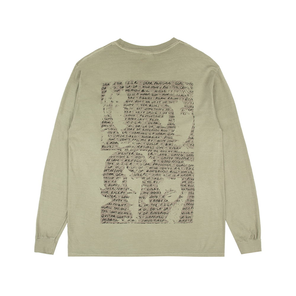 【HI FI FNK】Beatles Washed Longsleeve Tracklisting Longsleeve - The Beatles Official Store