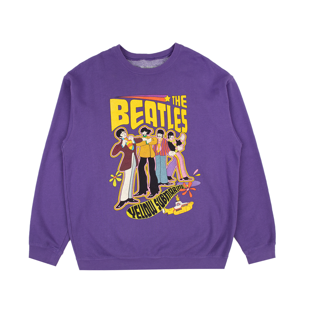 Yellow Submarine Purple Crewneck – The Beatles Official Store