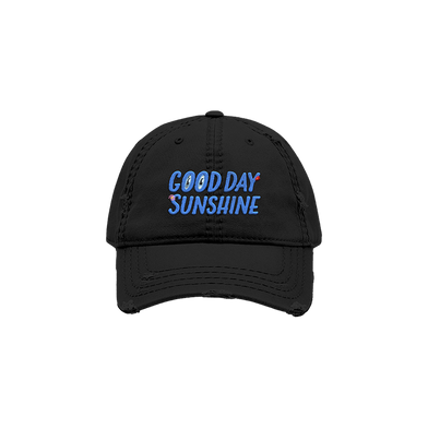 Good Day Sunshine Black Dad Hat Front 