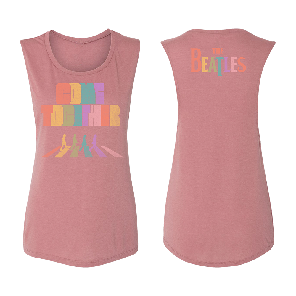 Come Together Peach Missy Tank Front & Back