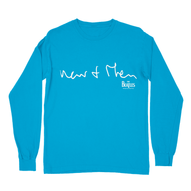 Now and Then Clock Blue Longsleeve Shirt Front