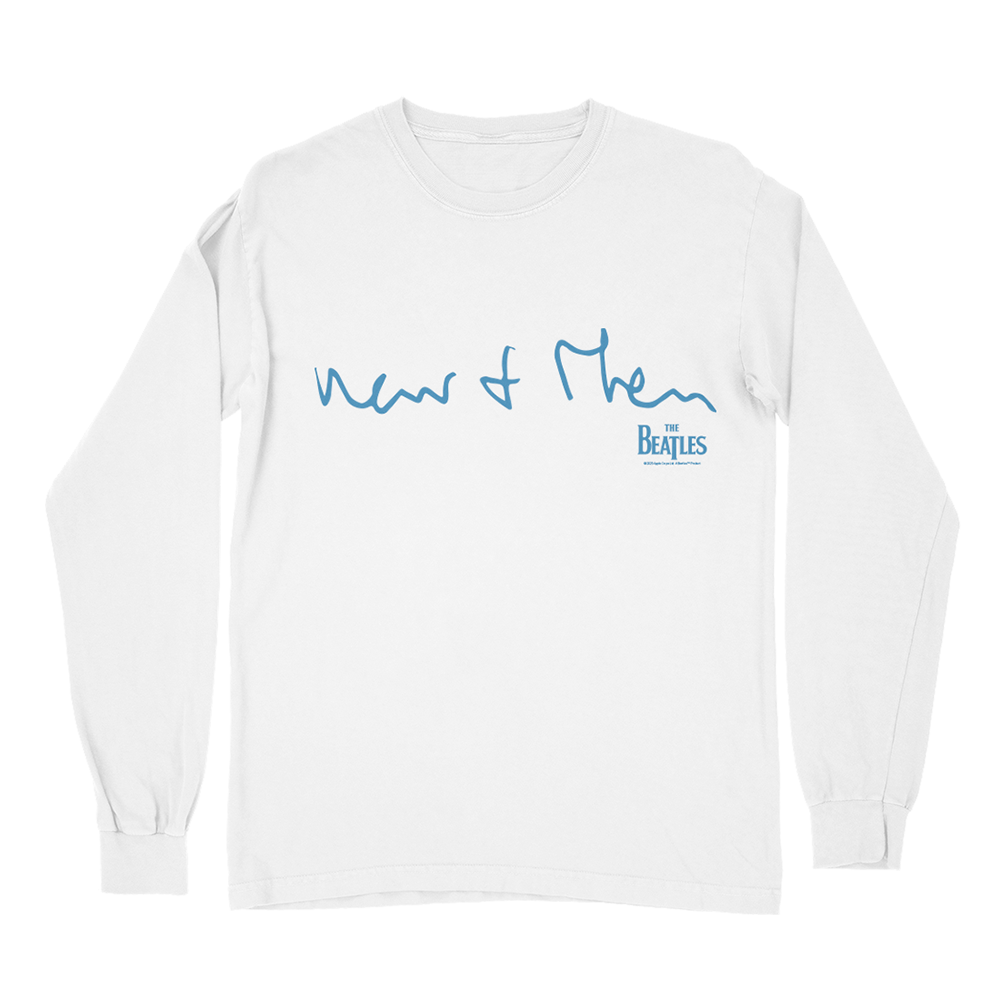 Now and Then Clock White Longsleeve Shirt Front