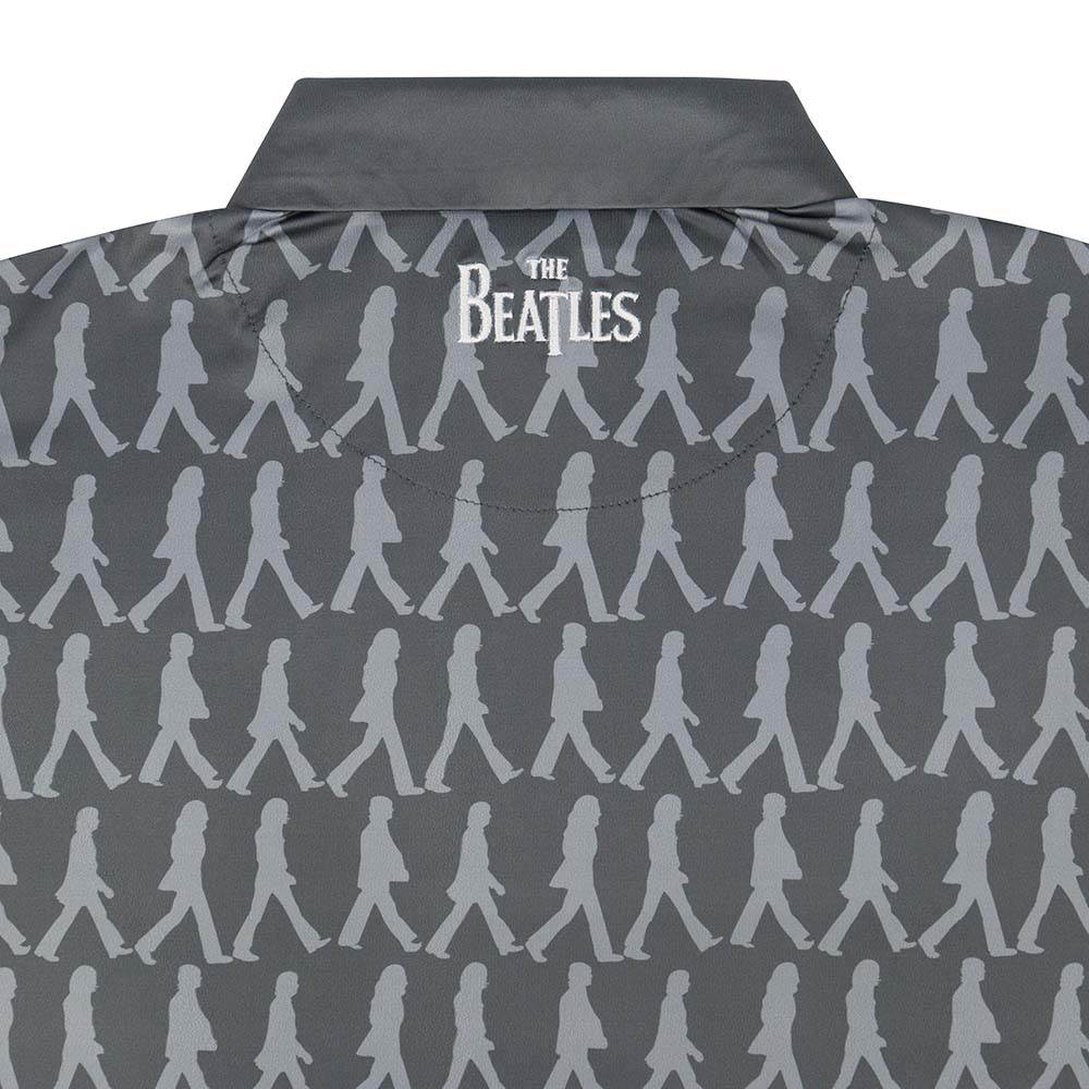 The Beatles Dry Fit Polo Grey Abbey Road Back Close