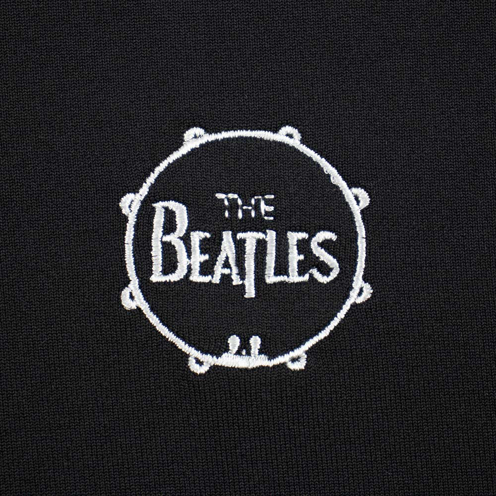 The Beatles Dry Fit Polo Circle Beatles on Black Logo