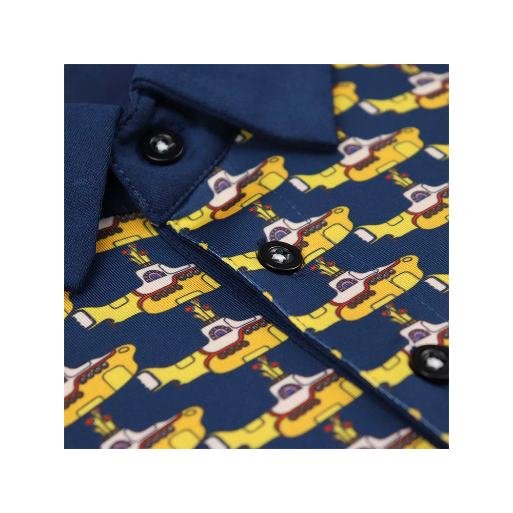 The Beatles All Over Yellow Submarine Dry-Fit Polo The Beatles