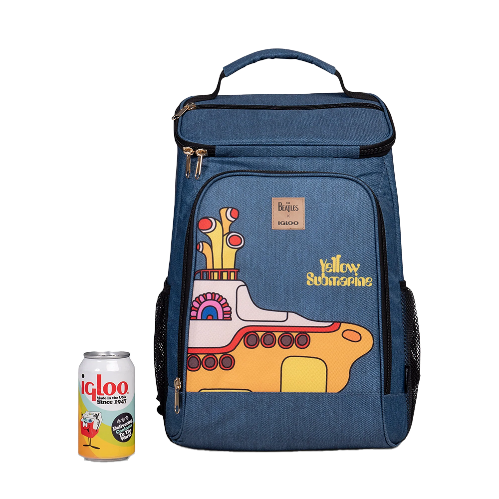 The Beatles x Igloo Yellow Submarine Top Grip Backpack Cooler Front 