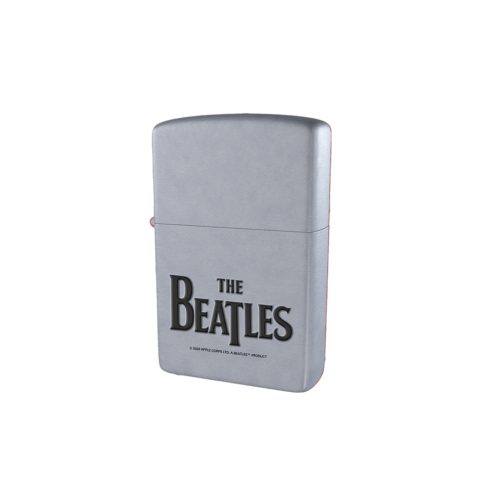 Beatles Drop T Logo Zippo - Silver