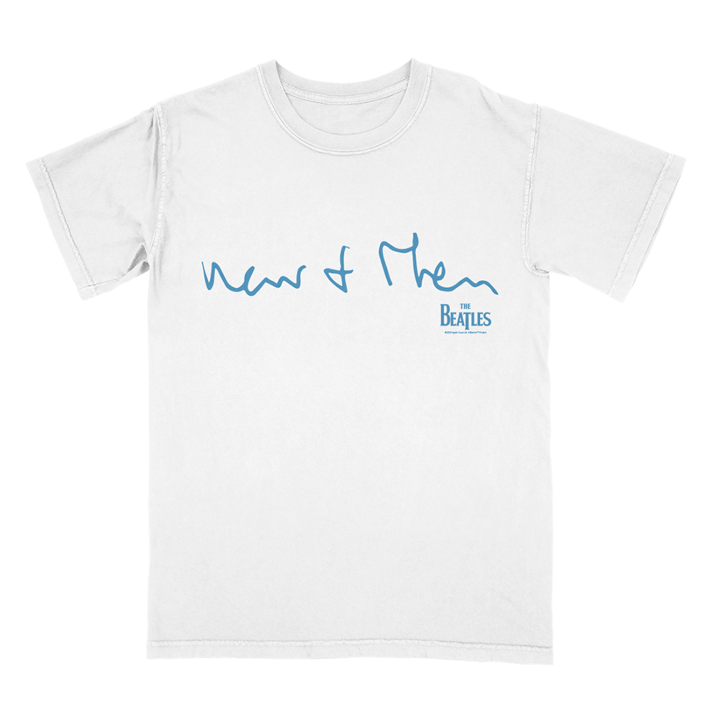 Now and Then / Love Me Do White T-Shirt Front