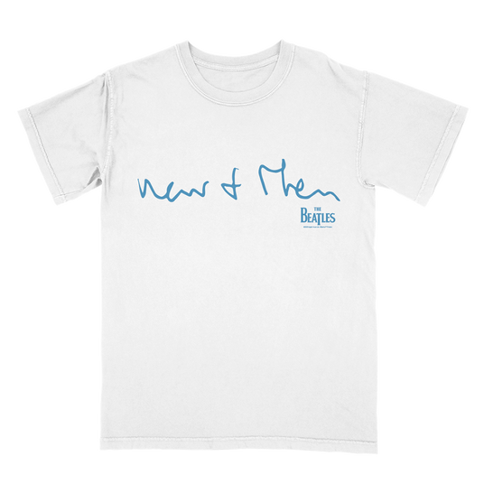 Now and Then / Love Me Do White T-Shirt Front