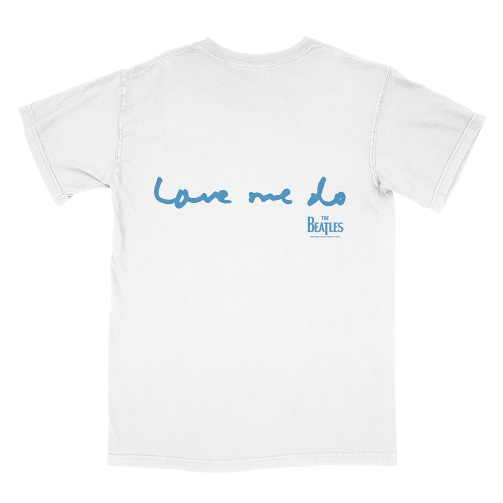 Now and Then / Love Me Do White T-Shirt - The Beatles Now and Then / Love Me Do White T-Shirt - The Beatles