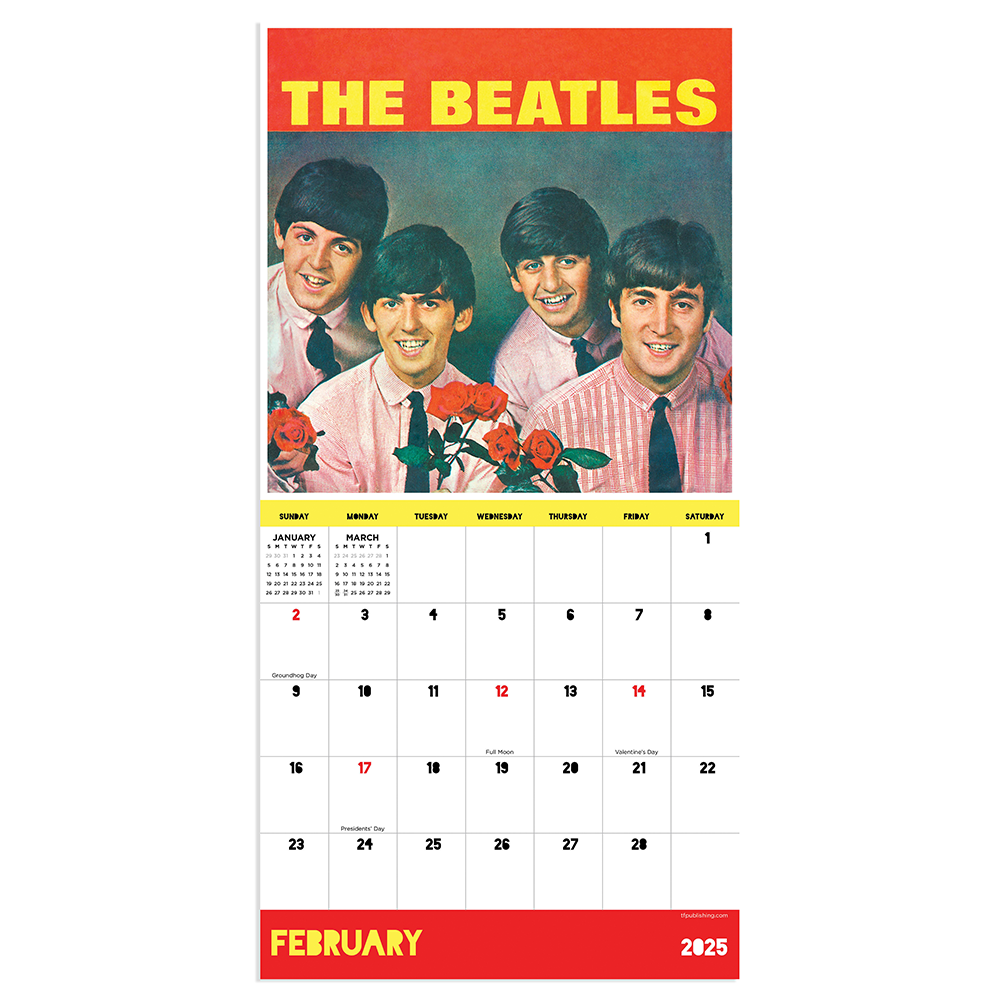 The Beatles 2025 Mini Wall Calendar The Beatles Official Store