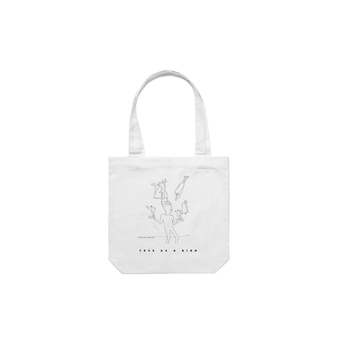 Free As A Bird Tote Bag Back