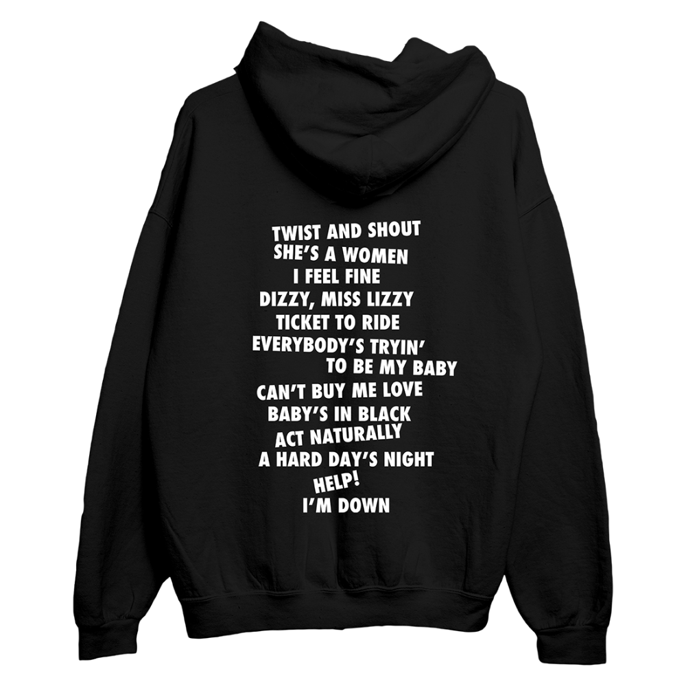 Shea Stadium Anniversary Black Hoodie Back
