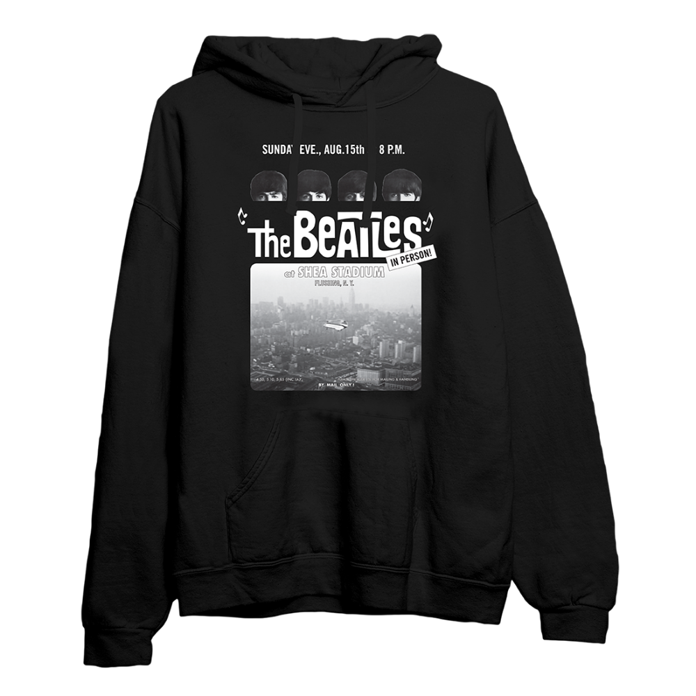 Shea Stadium Anniversary Black Hoodie Front