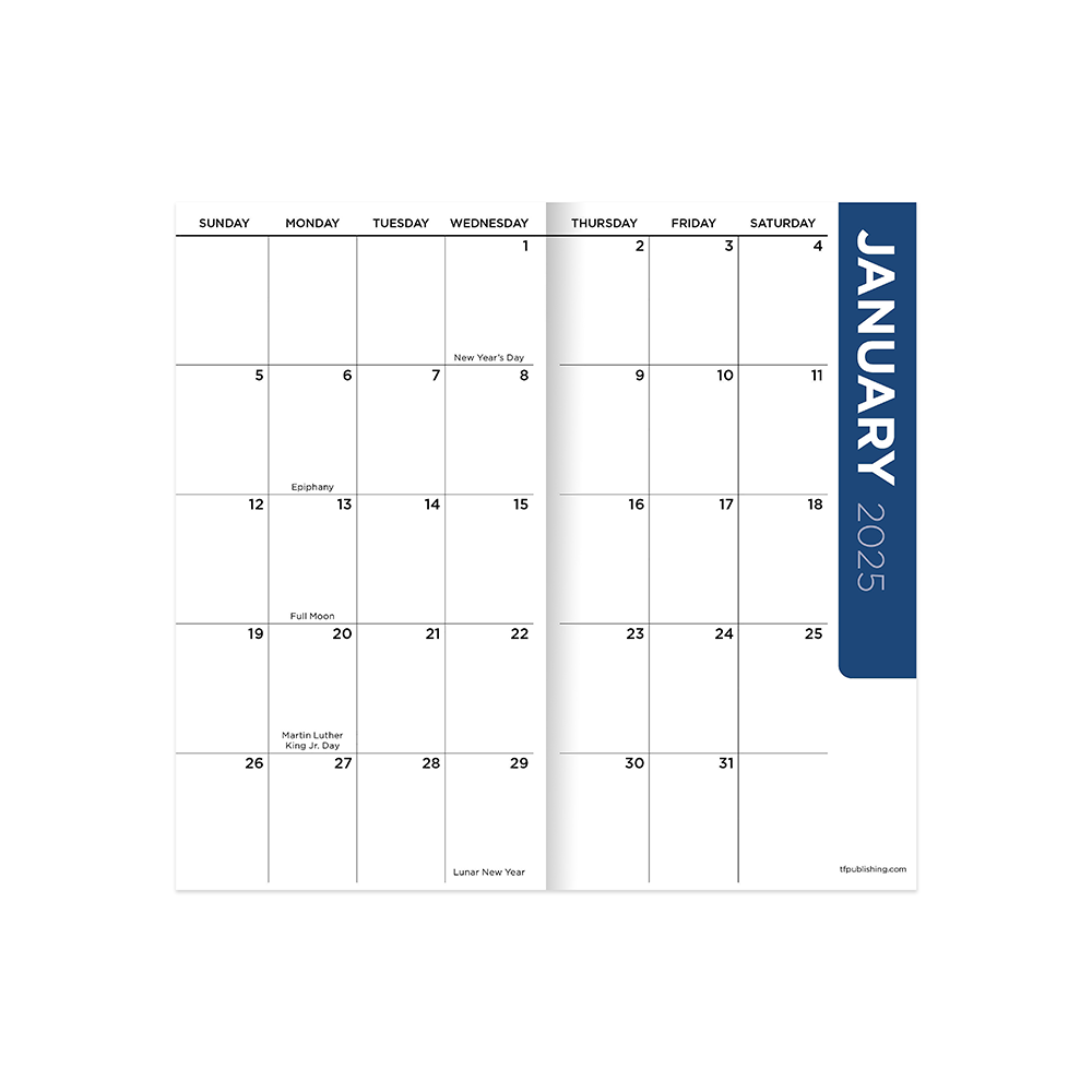 The Beatles 2025 Pocket Planner - January