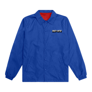 Red & Blue Reversible Coaches Jacket Blue Front