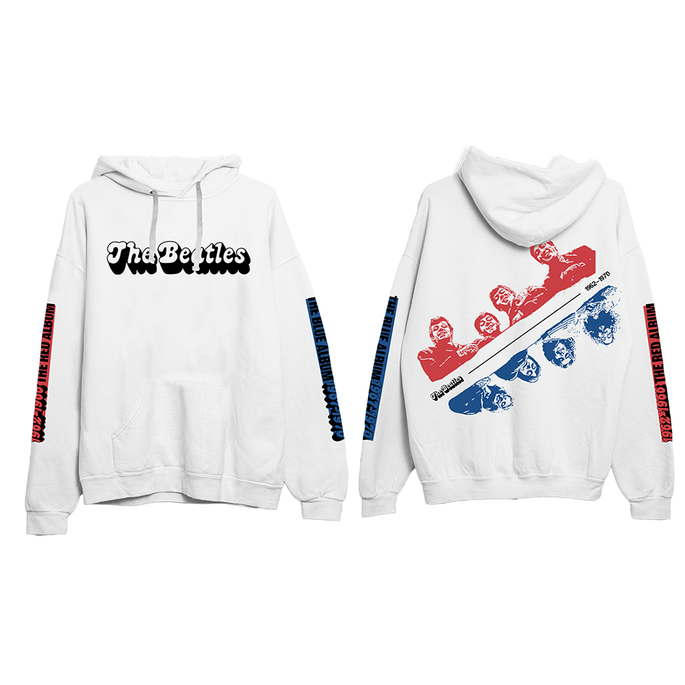 Blue white and red hoodie hotsell