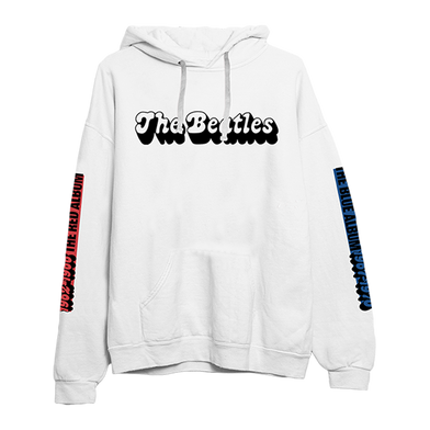 Red & Blue White Hoodie Front