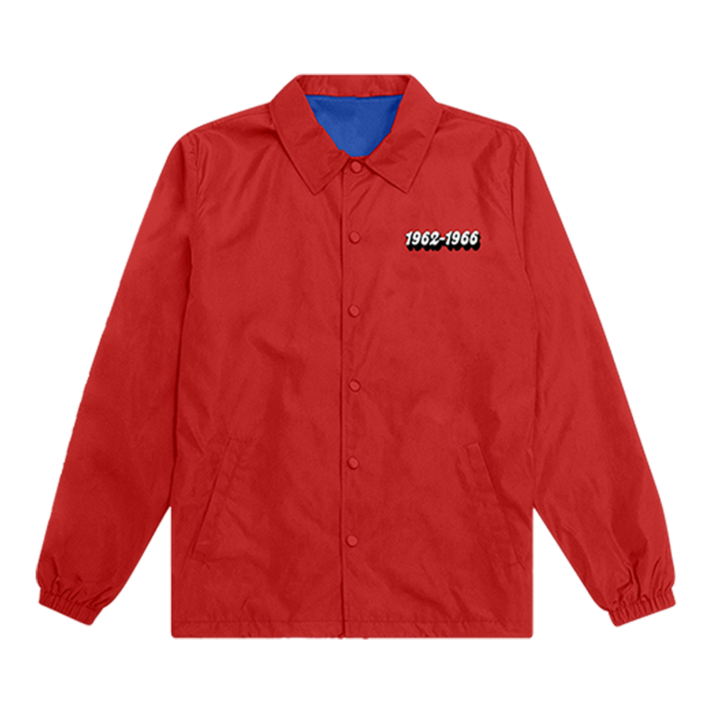 Red & Blue Reversible Coaches Jacket Red Front