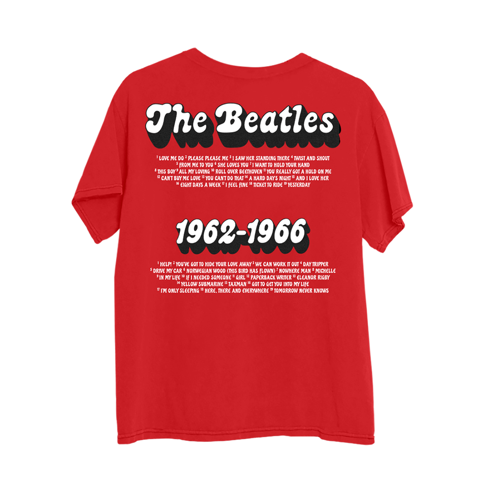 Red 1962-1966 T-Shirt Back