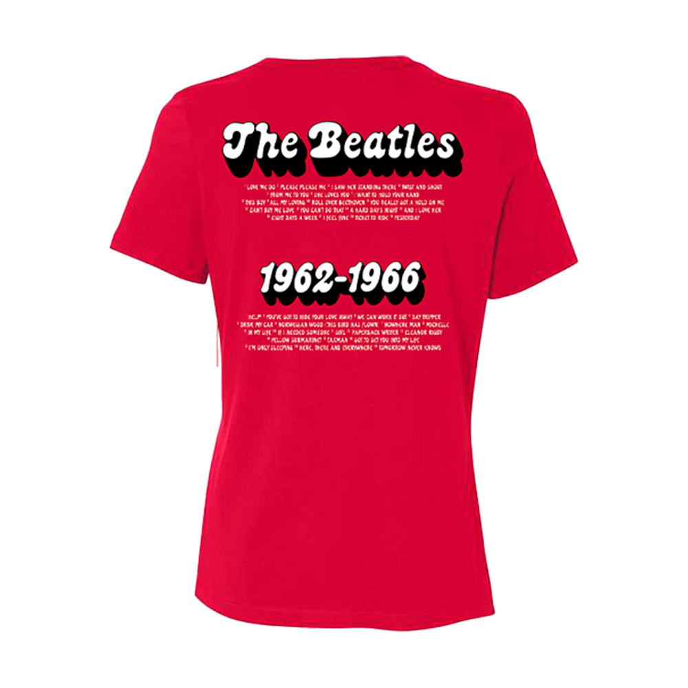 Red 1962-1966 Women's T-Shirt Back