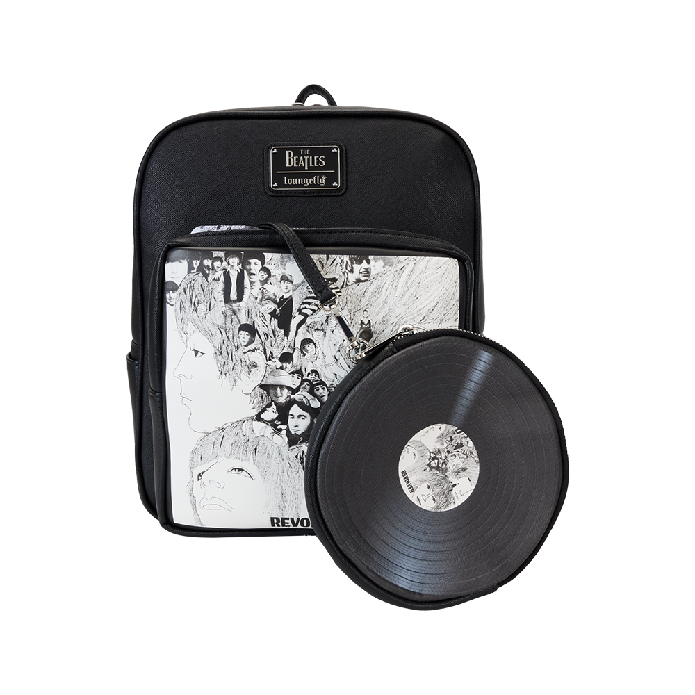 The Beatles x Loungefly Revolver Album with Record Pouch Mini Backpack