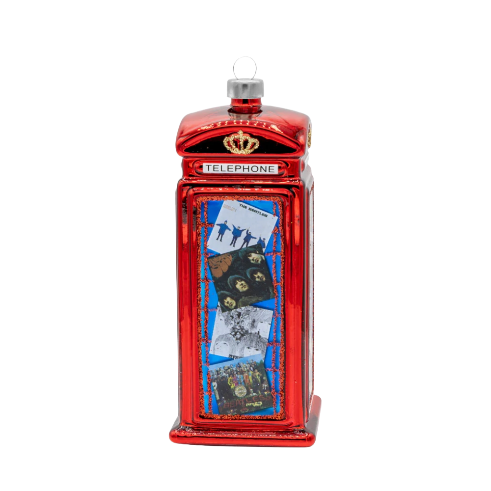The Beatles x Kat + Annie Telephone Booth Ornament