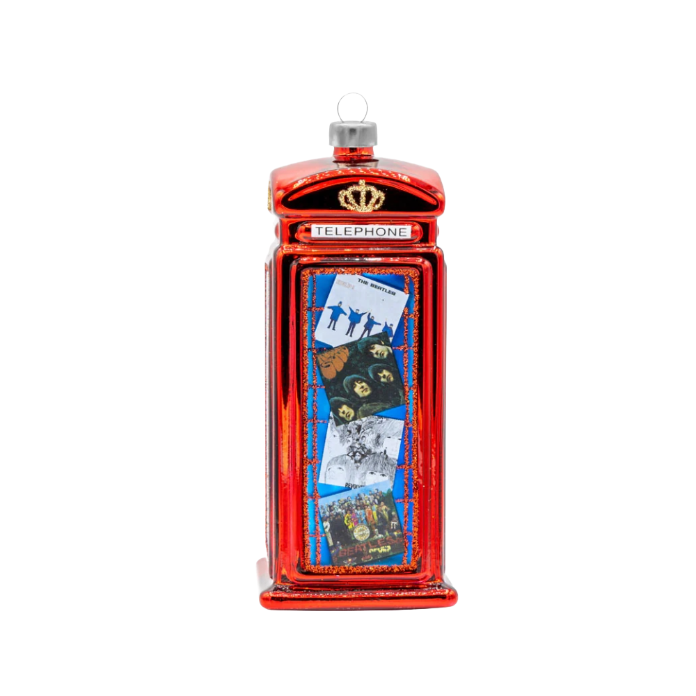 The Beatles x Kat + Annie Telephone Booth Ornament