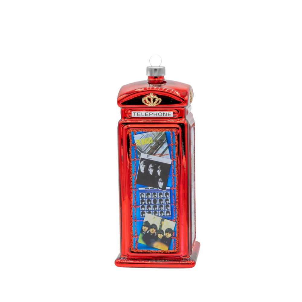 The Beatles x Kat + Annie Telephone Booth Ornament