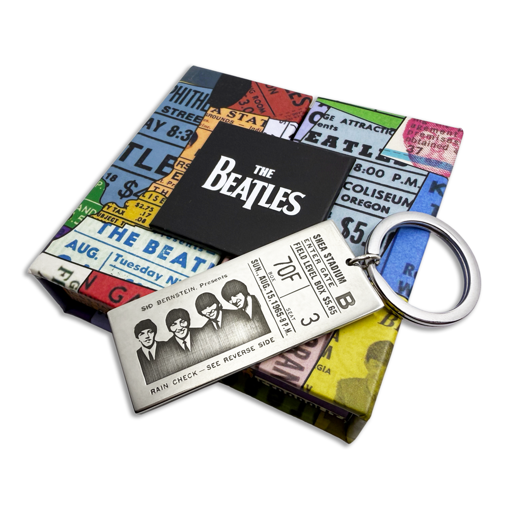 Shea Stadium Ticket Necklace Key Ring front