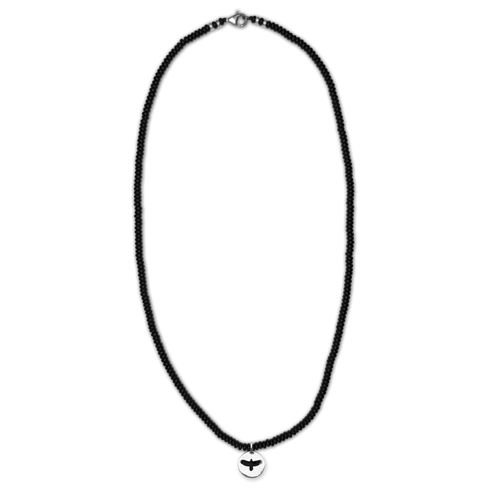 Blackbird Beaded Necklace