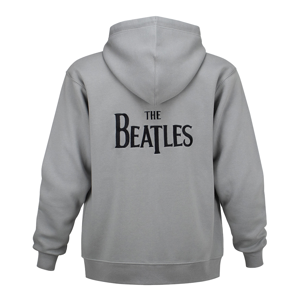 The Beatles x Section 119 Grey Zip-Up Hoodie Back 