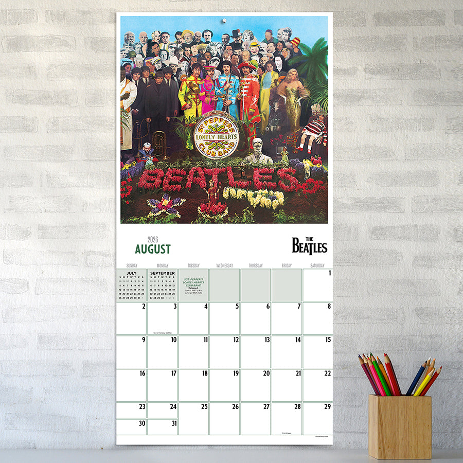 2026 The Beatles: Albums & Artwork Wall Calendar-1