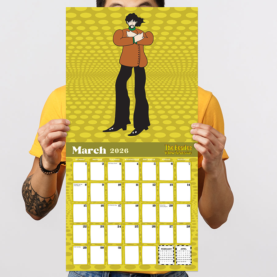 2026 The Beatles: Yellow Submarine Wall Calendar-3