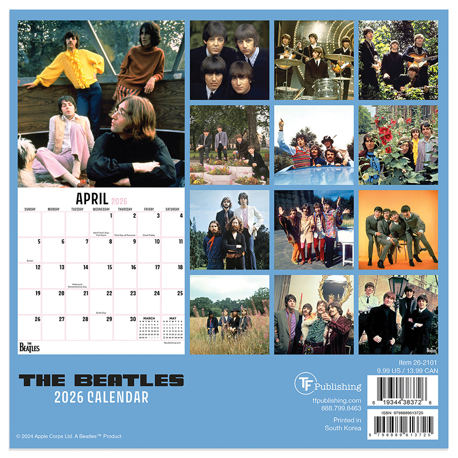 2026 The Beatles Mini Calendar-4