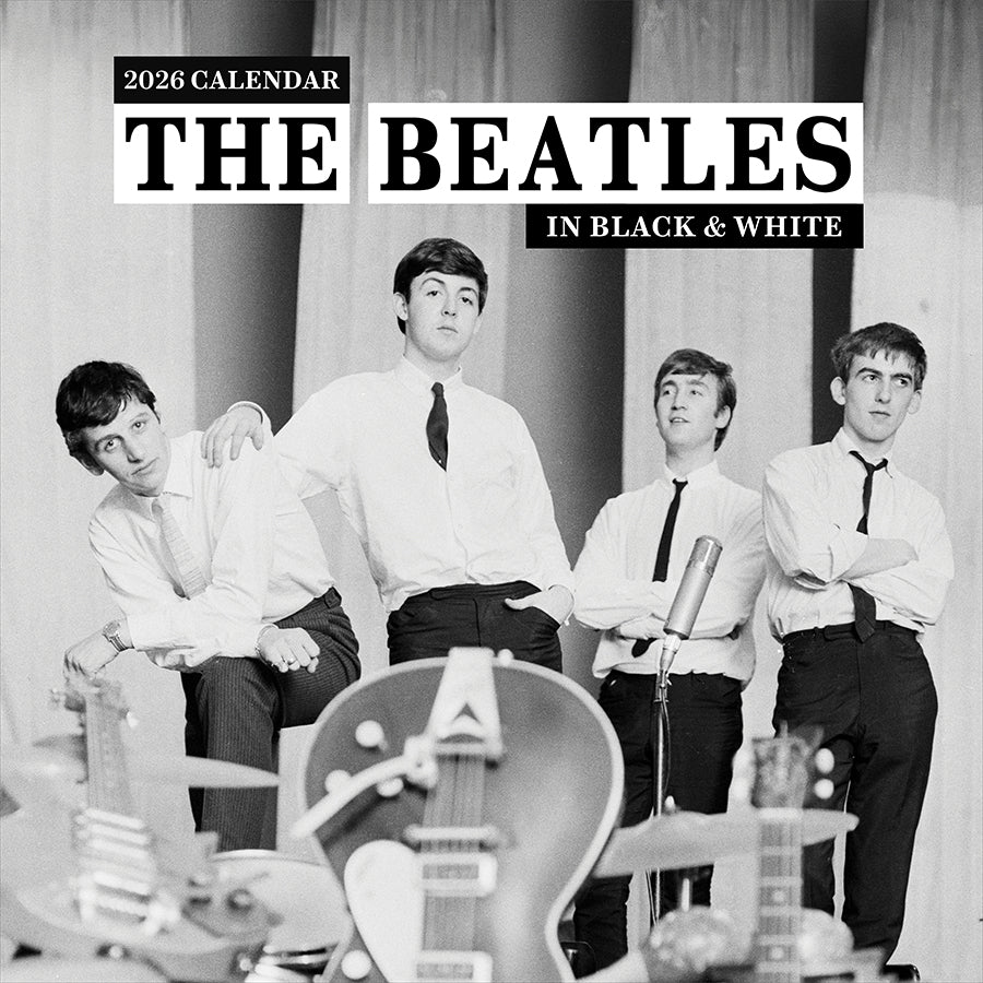 2026 The Beatles: Black & White Wall Calendar-4
