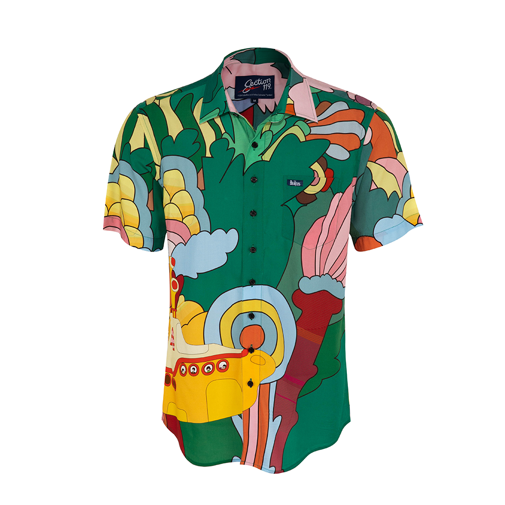The Beatles Yellow Submarine Short Sleeve Button Down