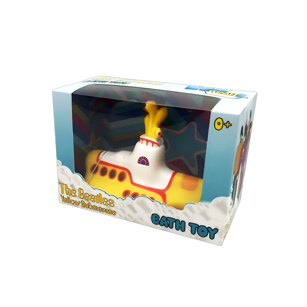 Yellow Submarine Bath Toy Box Side View