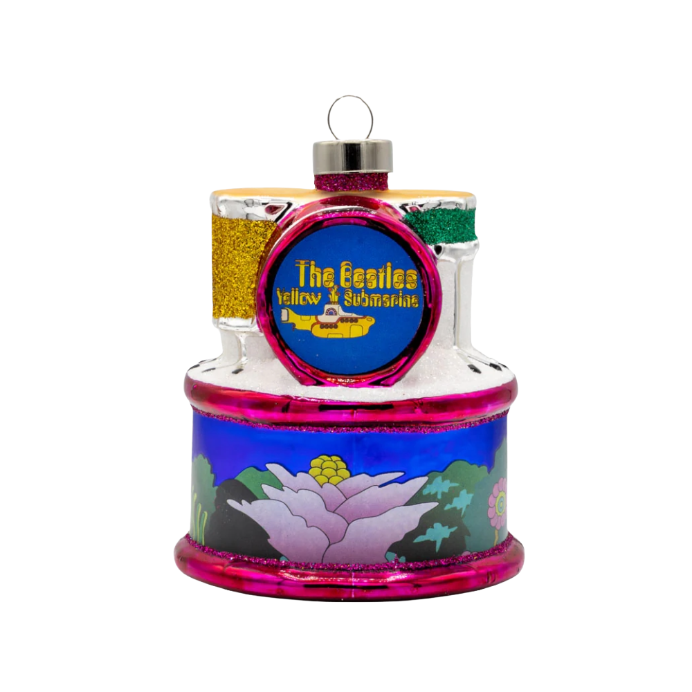 The Beatles x Kat + Annie Yellow Submarine Drumset Ornament