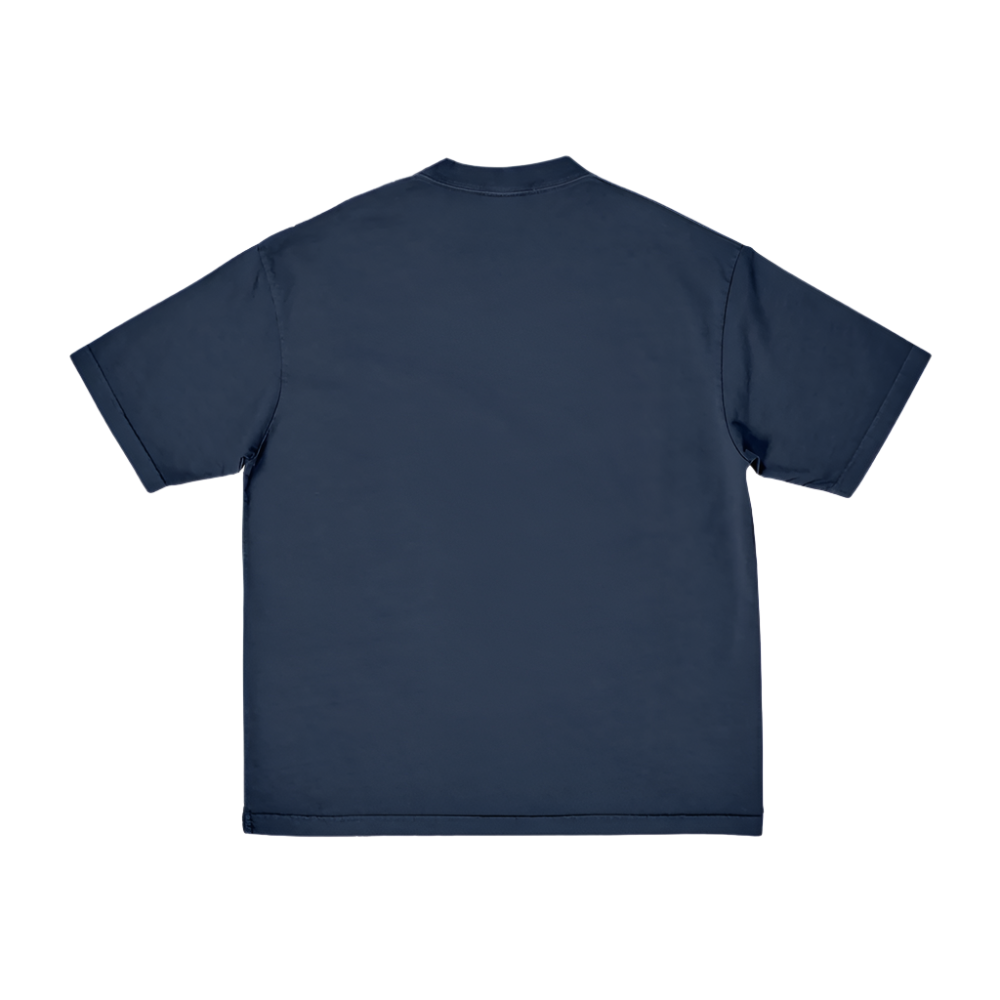 Come Together Italy Single Distressed Navy T-Shirt Back
