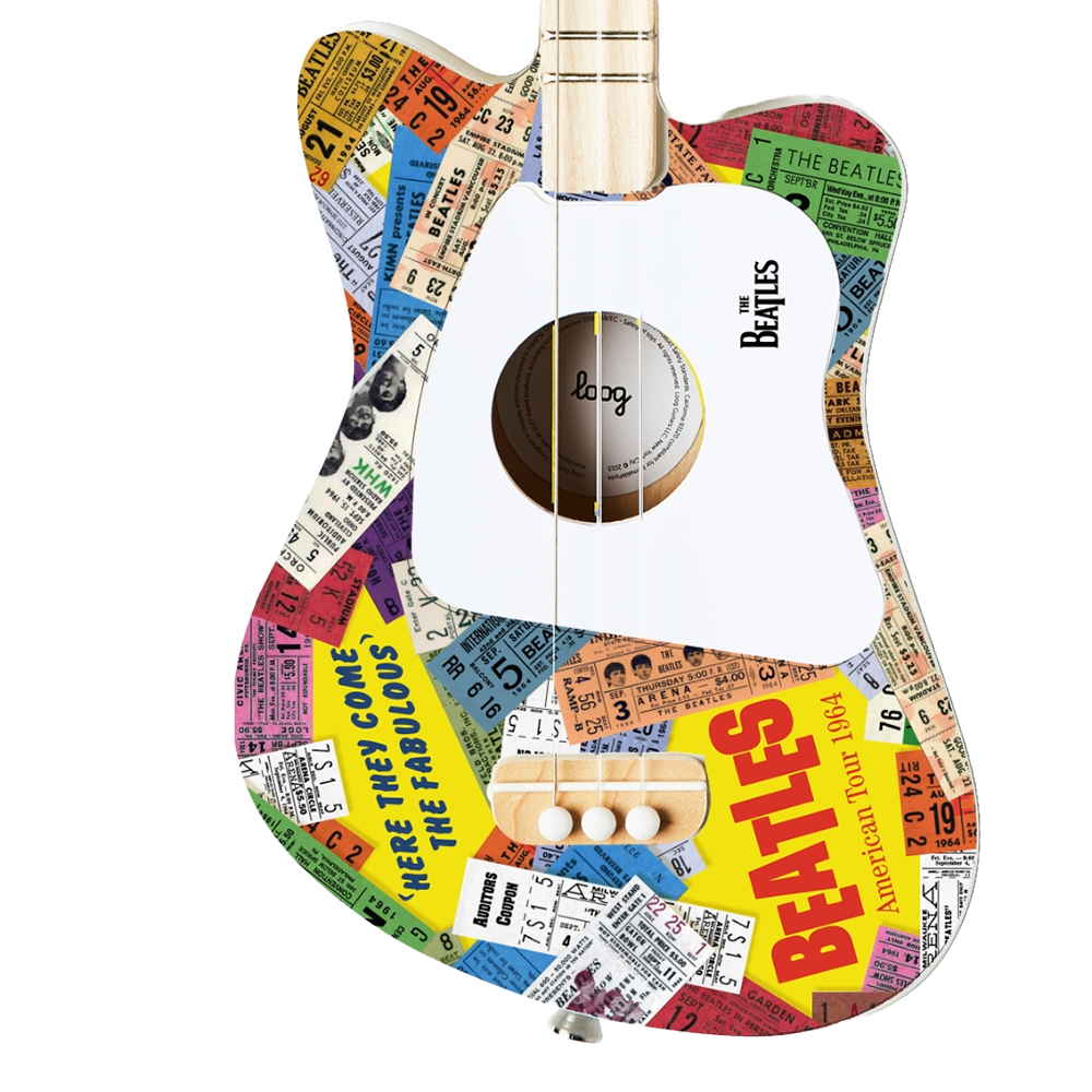 Beatles x Loog Mini Acoustic Guitar - First American Tour Detail 