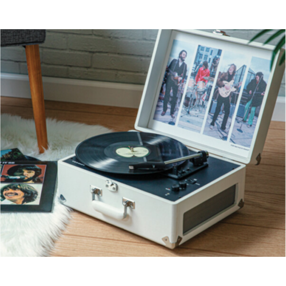 Crosley x The Beatles Let It Be Anthology Portable Turntable Img. 2