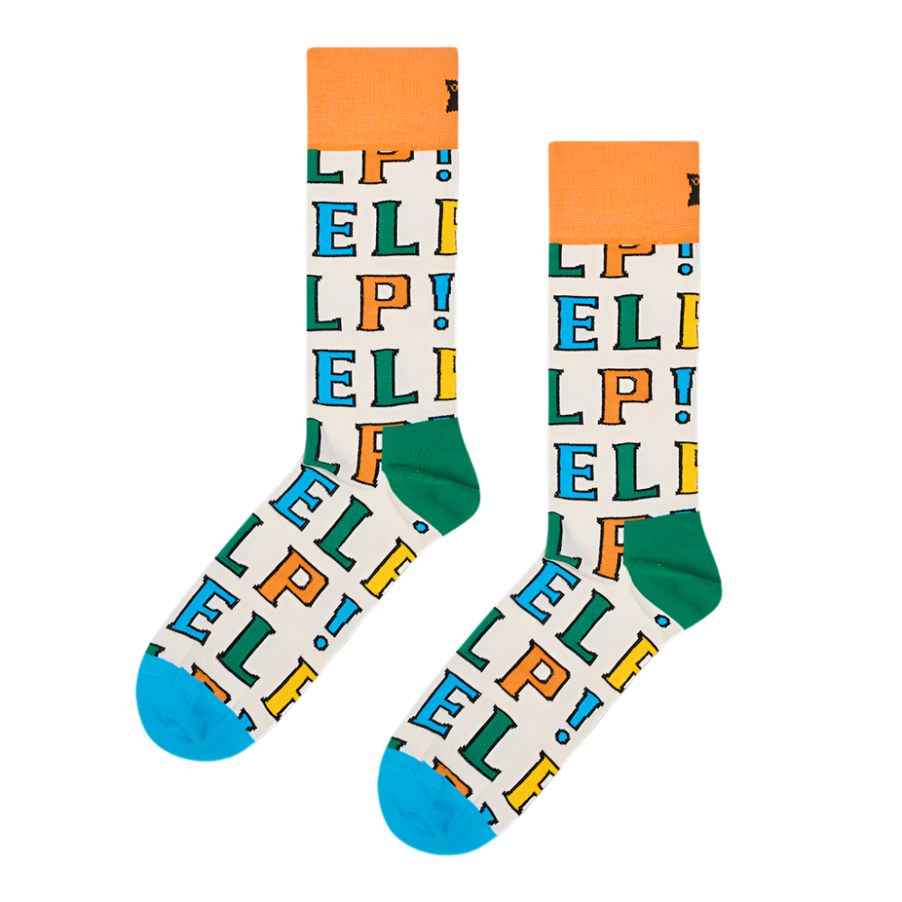The Beatles x Happy Socks Help! Socks Flat