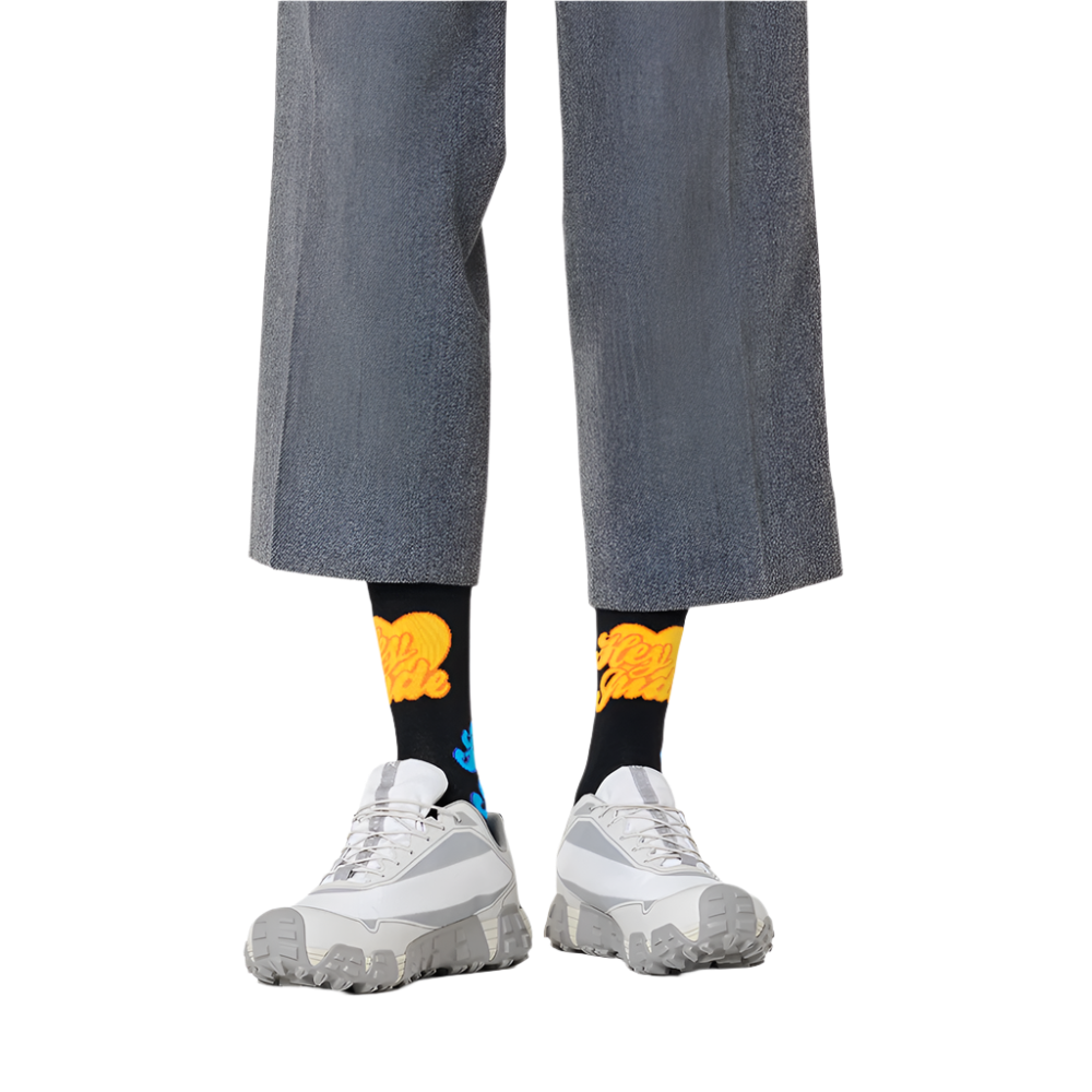 The Beatles x Happy Socks Hey Jude Socks On Model