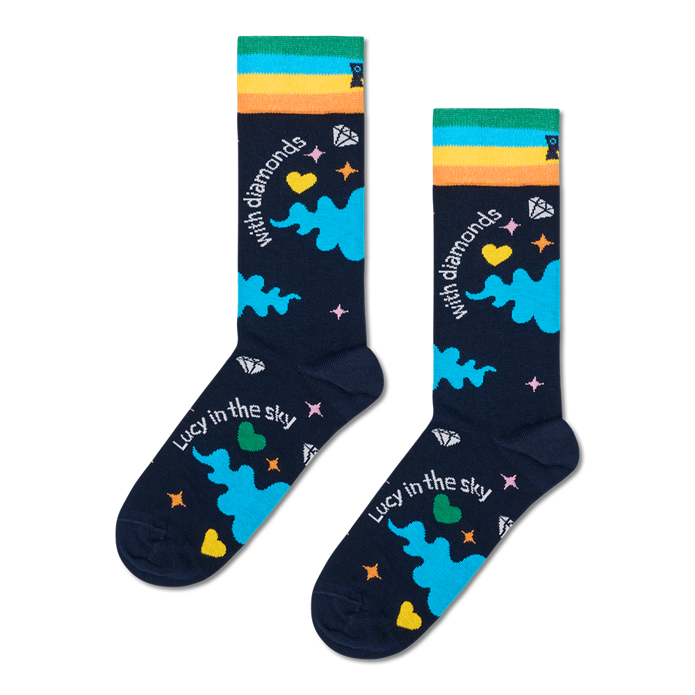 The Beatles x Happy Socks Lucy in the Sky Socks Flat